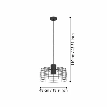 Taklampa Milligan - 480 mm - Belysning - Inomhusbelysning & lampor - Fönsterlampor & fönsterbelysning - Fönsterlampa hängande