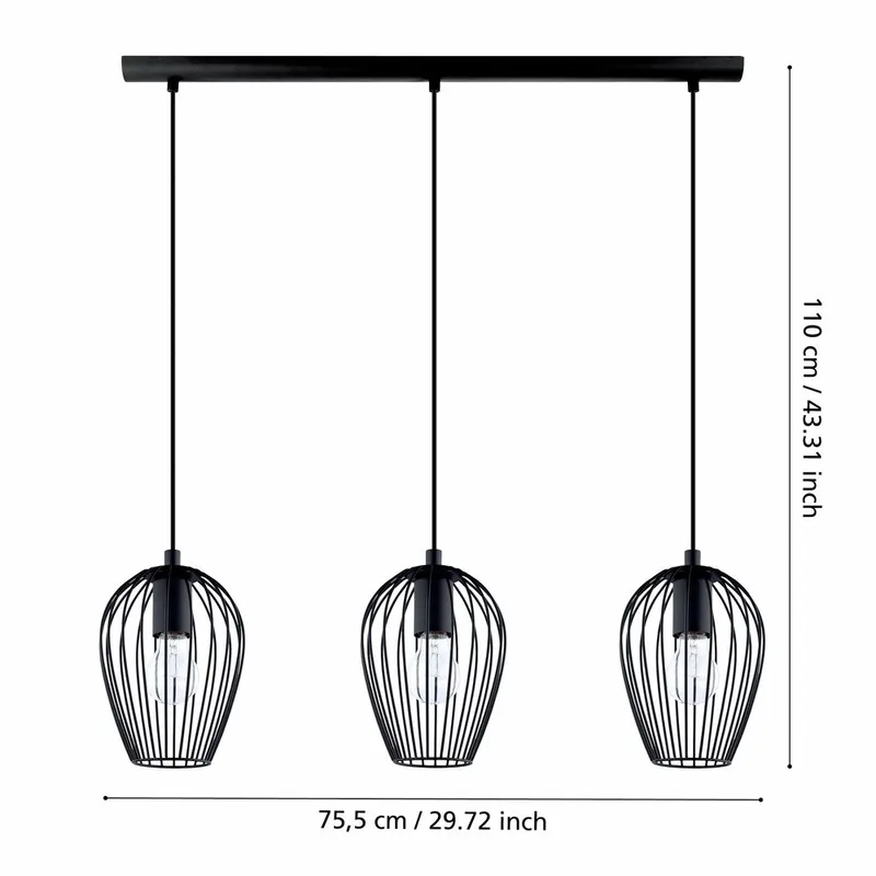 Taklampa Newtown med 3 Lampor - 16 cm - Belysning - Inomhusbelysning & lampor - Fönsterlampor & fönsterbelysning - Fönsterlampa hängande