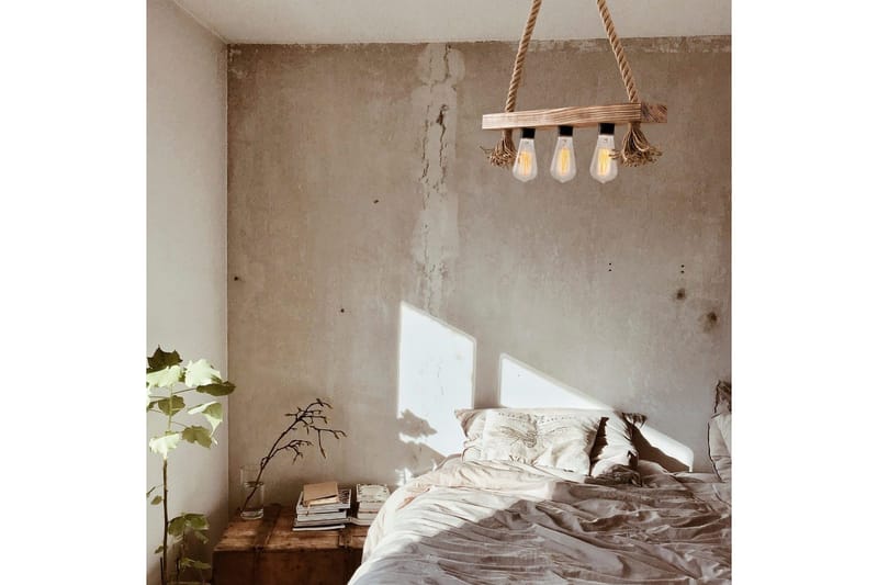 Taklampa Nira Trä ( 60 x 9 cm) - Ljusfärgat trä - Belysning - Inomhusbelysning & lampor - Fönsterlampor & fönsterbelysning - Fönsterlampa hängande