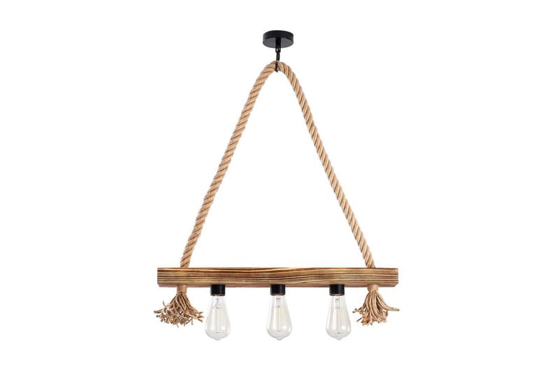 Taklampa Nira Trä ( 60 x 9 cm) - Ljusfärgat trä - Belysning - Inomhusbelysning & lampor - Fönsterlampor & fönsterbelysning - Fönsterlampa hängande