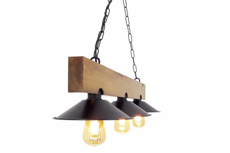 Taklampa Noveth Valnöt / Svart - Svart/Mörkbrun - Belysning - Inomhusbelysning & lampor - Fönsterlampor & fönsterbelysning - Fönsterlampa hängande