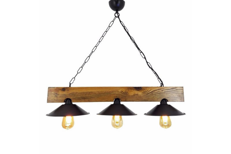 Taklampa Noveth Valnöt / Svart - Svart/Mörkbrun - Belysning - Inomhusbelysning & lampor - Fönsterlampor & fönsterbelysning - Fönsterlampa hängande