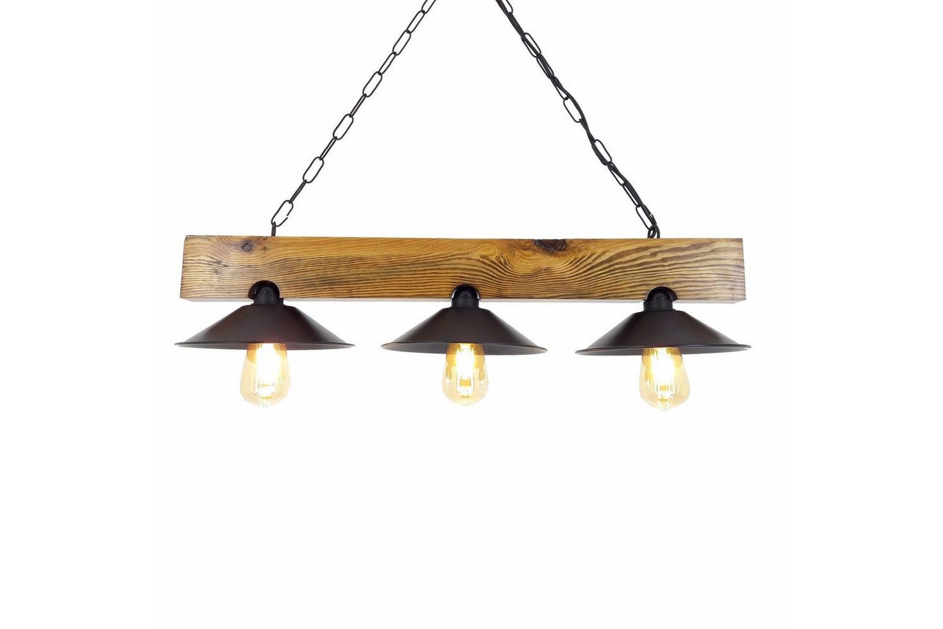 Taklampa Noveth Valnöt / Svart - Svart/Mörkbrun