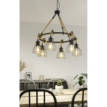 Taklampa Rampside Rund med 6 Lampor - 76 cm - Belysning - Inomhusbelysning & lampor - Fönsterlampor & fönsterbelysning - Fönsterlampa hängande