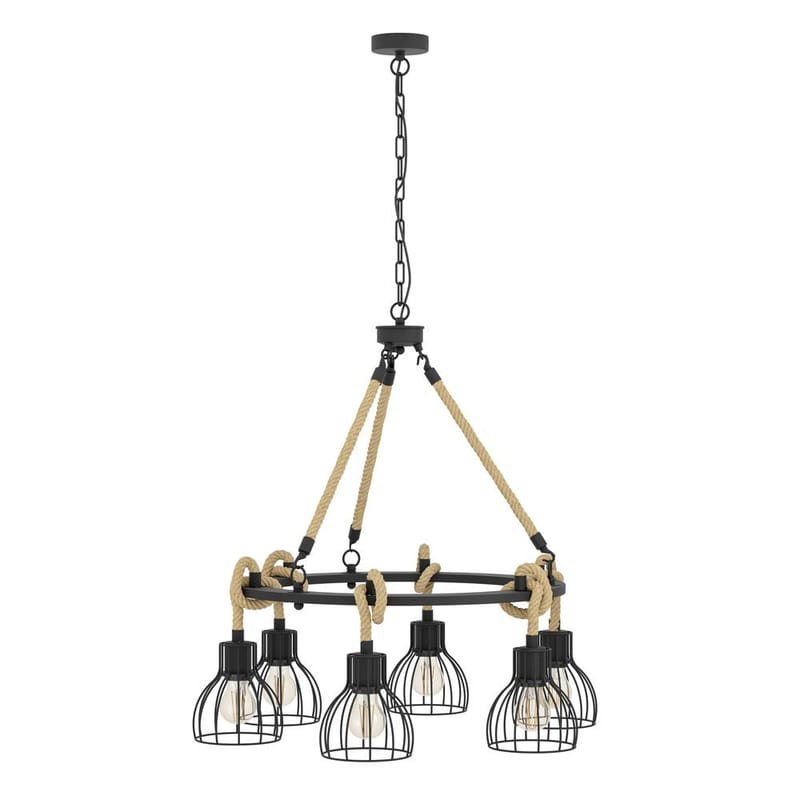 Taklampa Rampside Rund med 6 Lampor - 76 cm - Belysning - Inomhusbelysning & lampor - Fönsterlampor & fönsterbelysning - Fönsterlampa hängande
