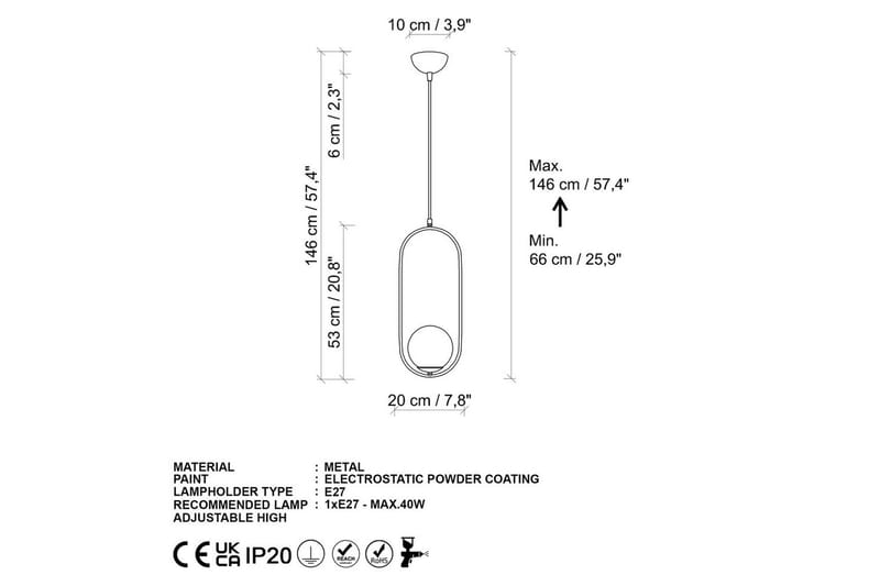 Taklampa Ranpalt Rany - Guld - Belysning - Inomhusbelysning & lampor - Fönsterlampor & fönsterbelysning - Fönsterlampa hängande