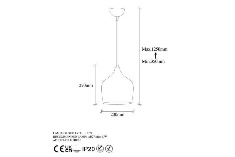 Taklampa Relma Flerfärgad - Multifärgad - Belysning - Inomhusbelysning & lampor - Fönsterlampor & fönsterbelysning - Fönsterlampa hängande