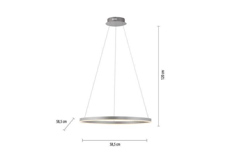 Taklampa Ritus - 58/5x120x58/5 cm/Aluminium - Belysning - Inomhusbelysning & lampor - Fönsterlampor & fönsterbelysning - Fönsterlampa hängande