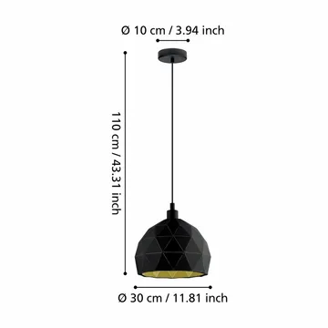 Taklampa Roccaforte - 300 mm - Belysning - Inomhusbelysning & lampor - Fönsterlampor & fönsterbelysning - Fönsterlampa hängande