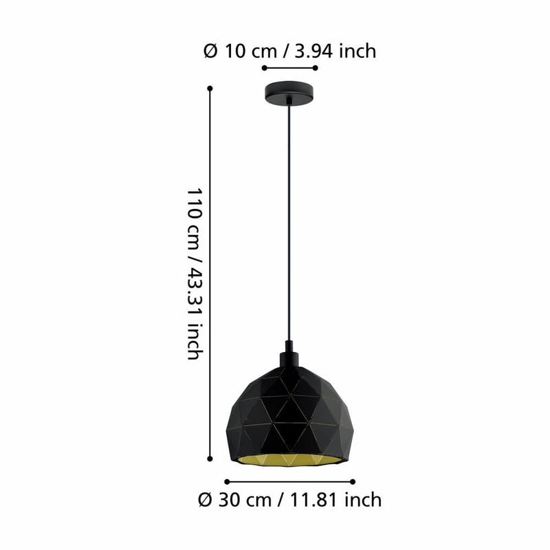 Taklampa Roccaforte - 300 mm - Belysning - Inomhusbelysning & lampor - Fönsterlampor & fönsterbelysning - Fönsterlampa hängande