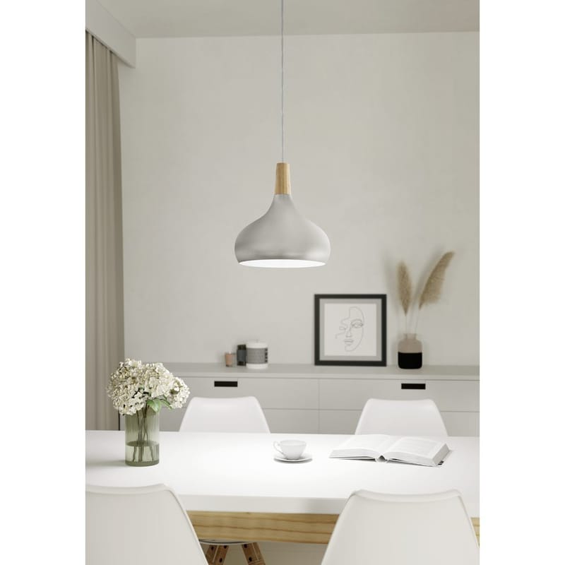 Taklampa Sabinar - Borstade silver/brun, 280 mm - Belysning - Inomhusbelysning & lampor - Fönsterlampor & fönsterbelysning - Fönsterlampa hängande