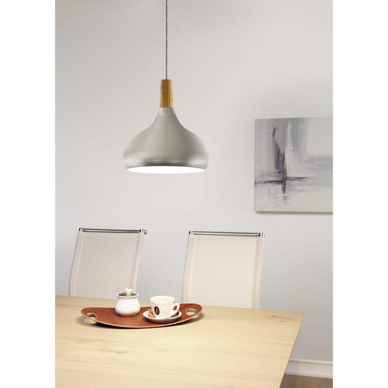 Taklampa Sabinar - Borstade silver/brun, 280 mm - Belysning - Inomhusbelysning & lampor - Fönsterlampor & fönsterbelysning - Fönsterlampa hängande