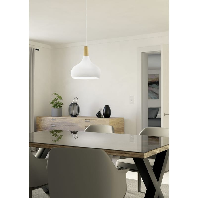 Taklampa Sabinar - Vit/Brun, 280 mm - Belysning - Inomhusbelysning & lampor - Fönsterlampor & fönsterbelysning - Fönsterlampa hängande