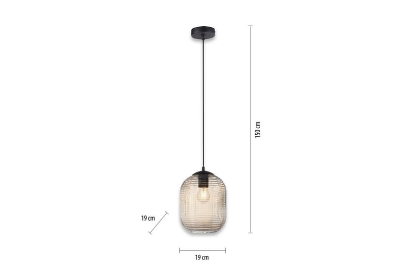 Taklampa Shitake - 20x150x20 cm, Bärnsten - Belysning - Inomhusbelysning & lampor - Fönsterlampor & fönsterbelysning - Fönsterlampa hängande
