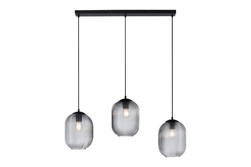 Taklampa Shitake, 20x150x90 cm, Rökfärgad