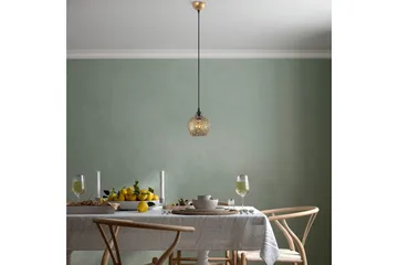 Taklampa Silen guld - Diameter: 17 cm - Belysning - Inomhusbelysning & lampor - Fönsterlampor & fönsterbelysning - Fönsterlampa hängande