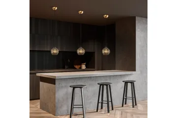 Taklampa Silen guld - Diameter: 17 cm - Belysning - Inomhusbelysning & lampor - Fönsterlampor & fönsterbelysning - Fönsterlampa hängande