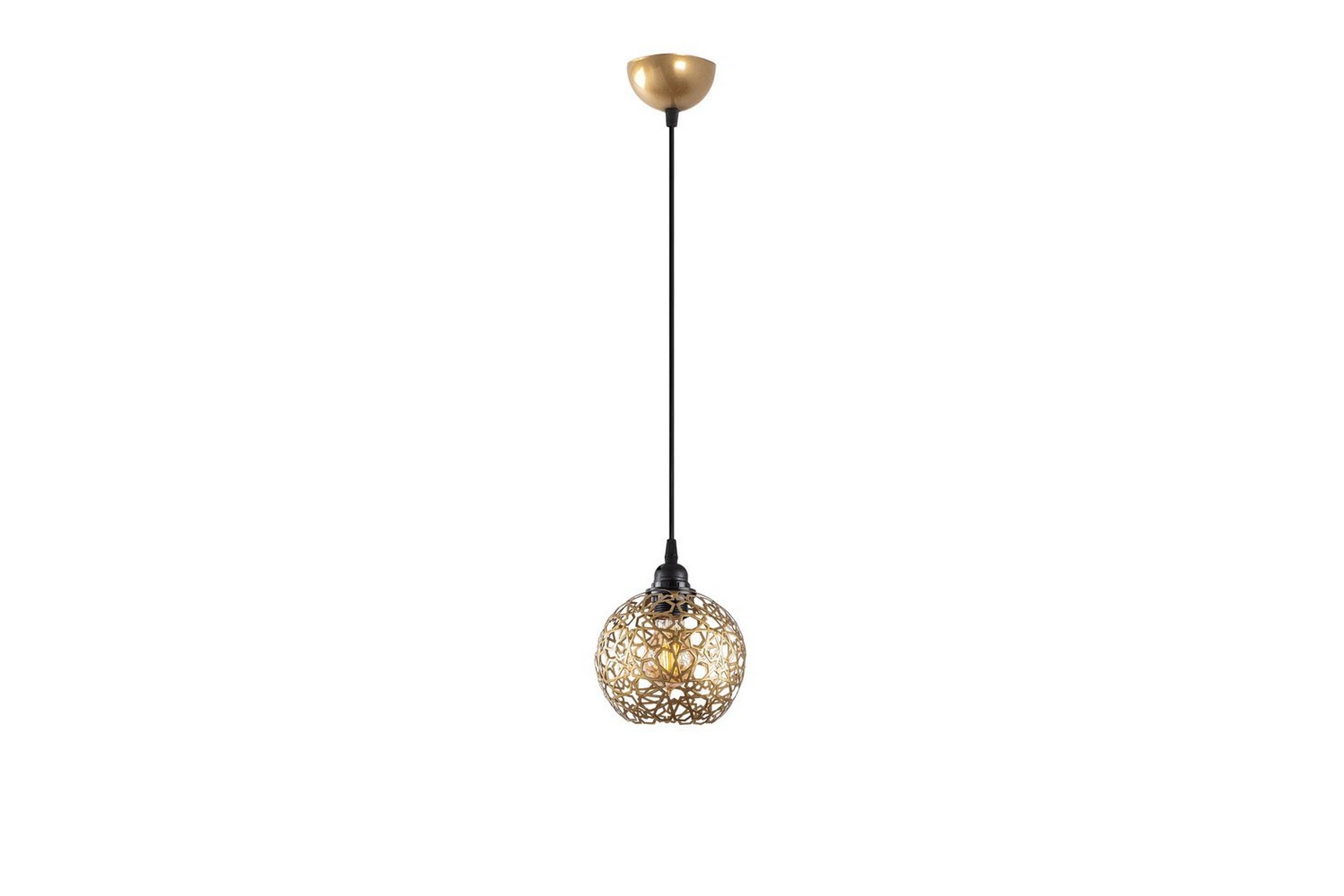 Taklampa Silen guld - Diameter: 17 cm