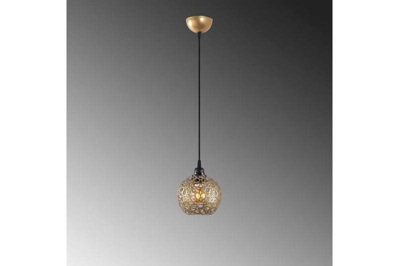 Taklampa Silen guld - Diameter: 17 cm - Belysning - Inomhusbelysning & lampor - Fönsterlampor & fönsterbelysning - Fönsterlampa hängande