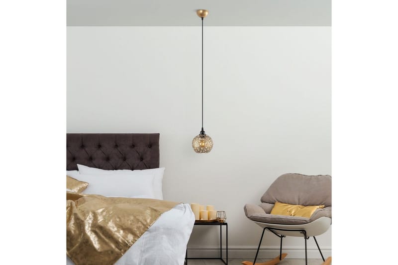 Taklampa Silen guld - Diameter: 17 cm - Belysning - Inomhusbelysning & lampor - Fönsterlampor & fönsterbelysning - Fönsterlampa hängande