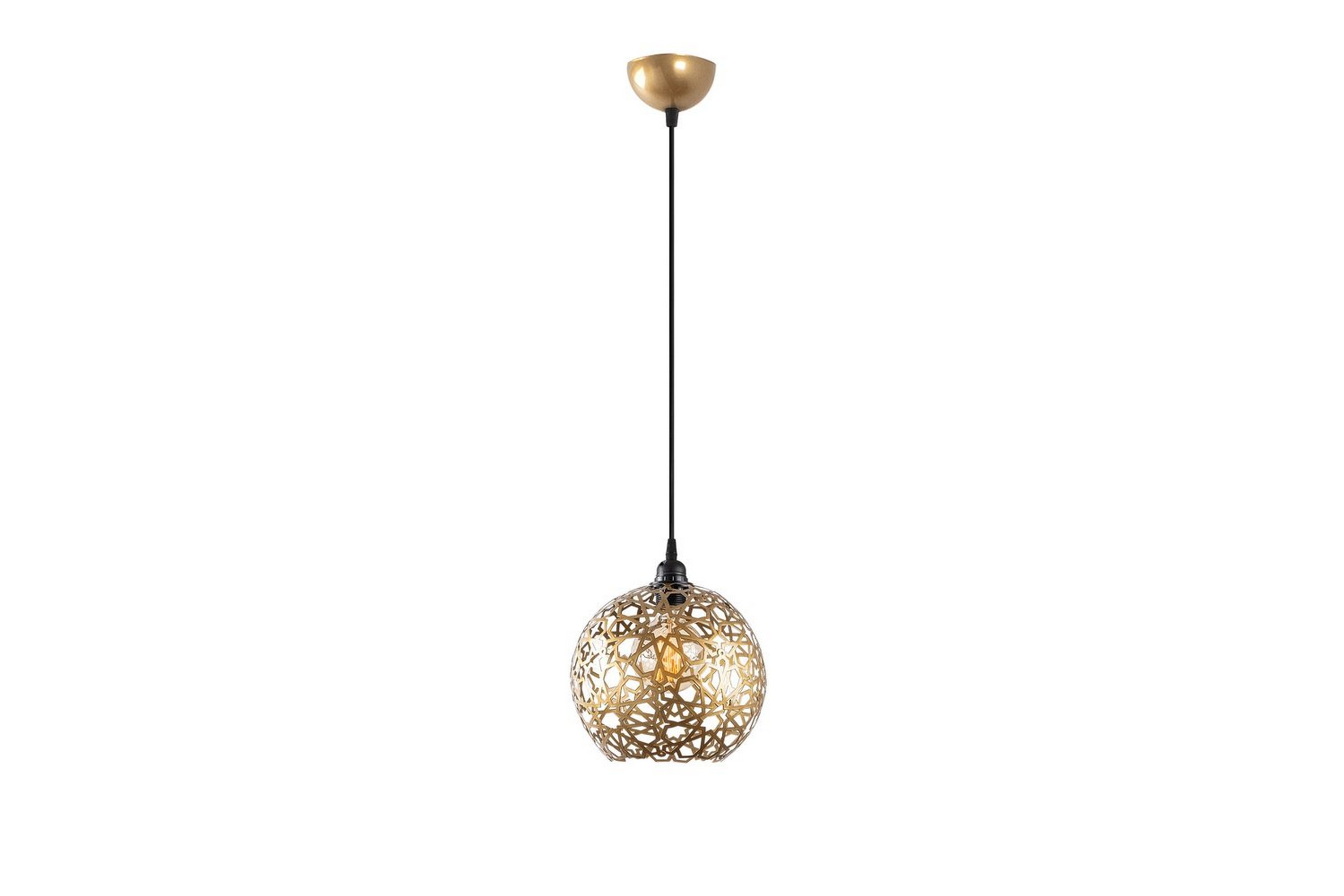 Taklampa Silen guld - Diameter: 25 cm