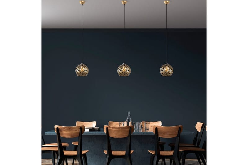Taklampa Silen guld - Diameter: 25 cm - Belysning - Inomhusbelysning & lampor - Fönsterlampor & fönsterbelysning - Fönsterlampa hängande