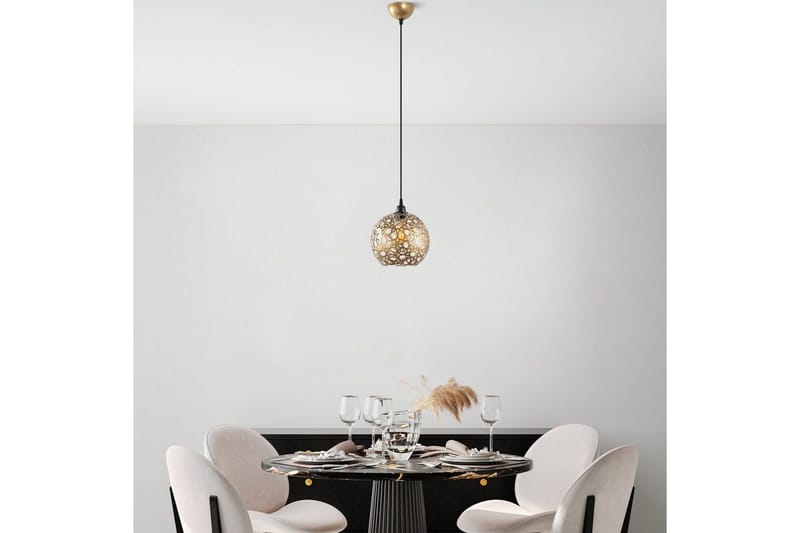Taklampa Silen guld - Diameter: 25 cm - Belysning - Inomhusbelysning & lampor - Fönsterlampor & fönsterbelysning - Fönsterlampa hängande