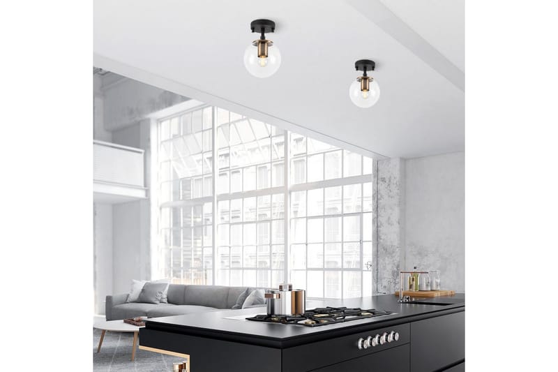 Taklampa Sone Svart / Antik / Transparent - Svart / Antik / Transparent - Belysning - Inomhusbelysning & lampor - Fönsterlampor & fönsterbelysning - Fönsterlampa hängande