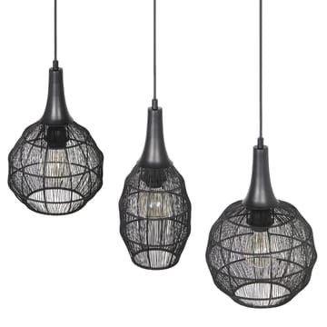 Taklampa Soraya - 3 lampor, Mattsvart - Belysning - Inomhusbelysning & lampor - Fönsterlampor & fönsterbelysning - Fönsterlampa hängande