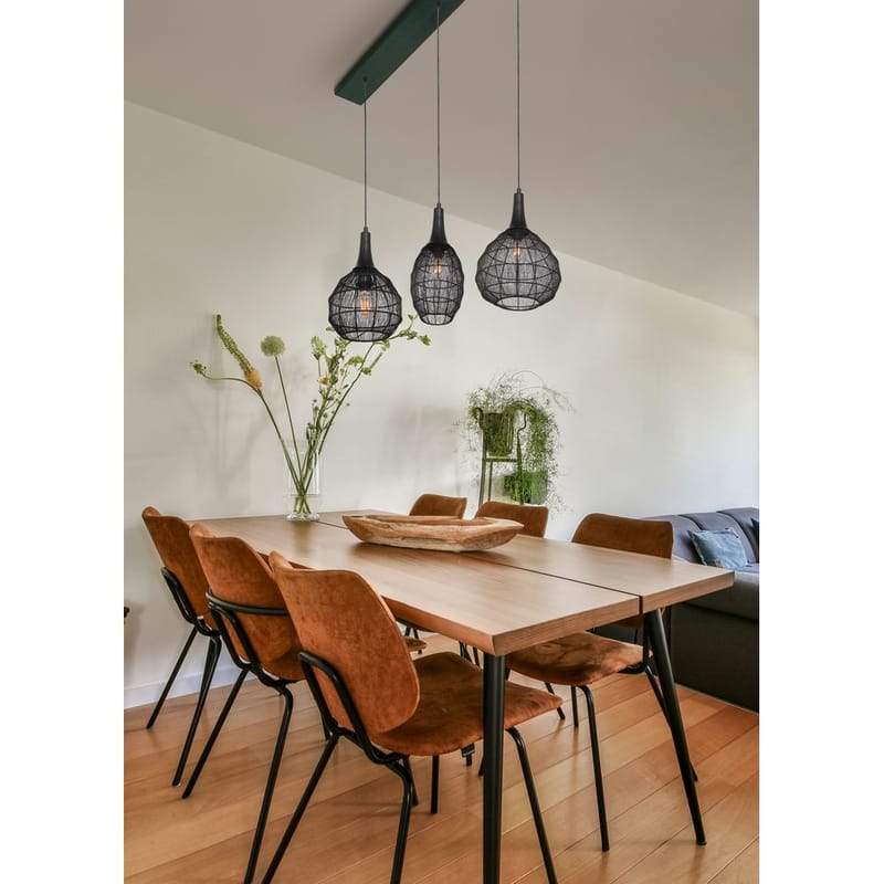 Taklampa Soraya - 3 lampor, Mattsvart - Belysning - Inomhusbelysning & lampor - Fönsterlampor & fönsterbelysning - Fönsterlampa hängande