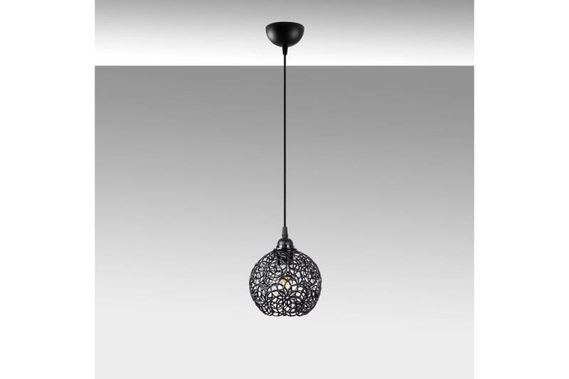 Taklampa Souvik Svart - 17 x 17 x 118 cm - Belysning - Inomhusbelysning & lampor - Fönsterlampor & fönsterbelysning - Fönsterlampa hängande