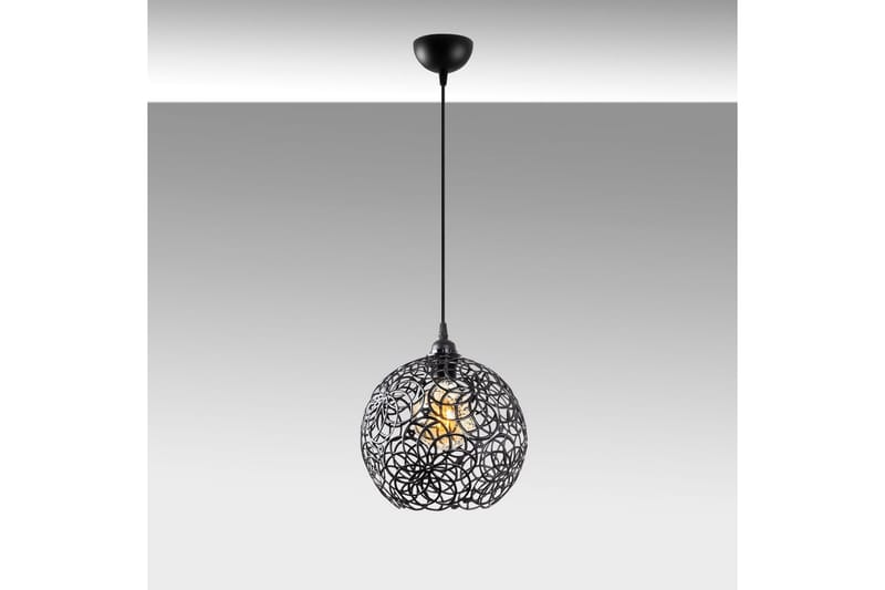 Taklampa Souvik Svart - 25 x 25 x 126 cm - Belysning - Inomhusbelysning & lampor - Fönsterlampor & fönsterbelysning - Fönsterlampa hängande