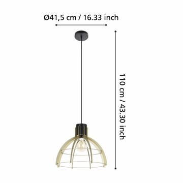 Taklampa Stillington - Svart/Guld - Belysning - Inomhusbelysning & lampor - Fönsterlampor & fönsterbelysning - Fönsterlampa hängande