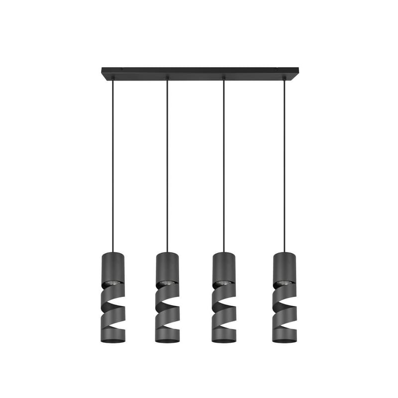 Taklampa Stream - 4 lampor, Mattsvart - Belysning - Inomhusbelysning & lampor - Fönsterlampor & fönsterbelysning - Fönsterlampa hängande