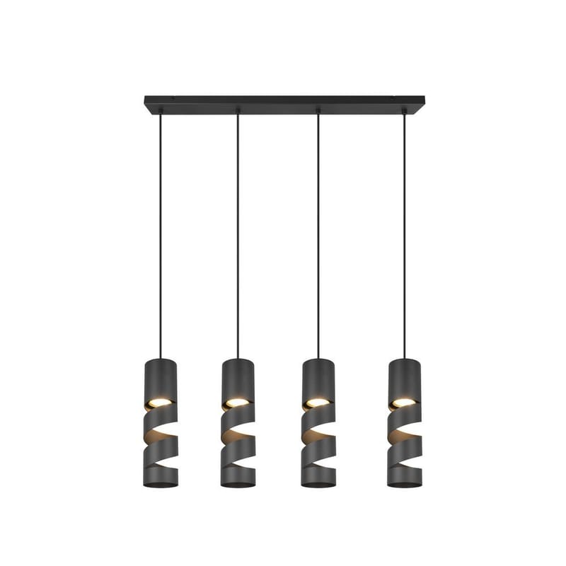 Taklampa Stream - 4 lampor, Mattsvart - Belysning - Inomhusbelysning & lampor - Fönsterlampor & fönsterbelysning - Fönsterlampa hängande