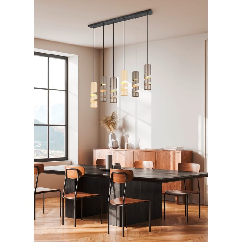 Taklampa Stream - 6 lampor, Mångfärgad - Belysning - Inomhusbelysning & lampor - Fönsterlampor & fönsterbelysning - Fönsterlampa hängande