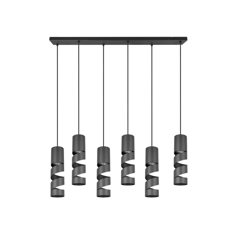 Taklampa Stream - 6 lampor, Mattsvart - Belysning - Inomhusbelysning & lampor - Fönsterlampor & fönsterbelysning - Fönsterlampa hängande