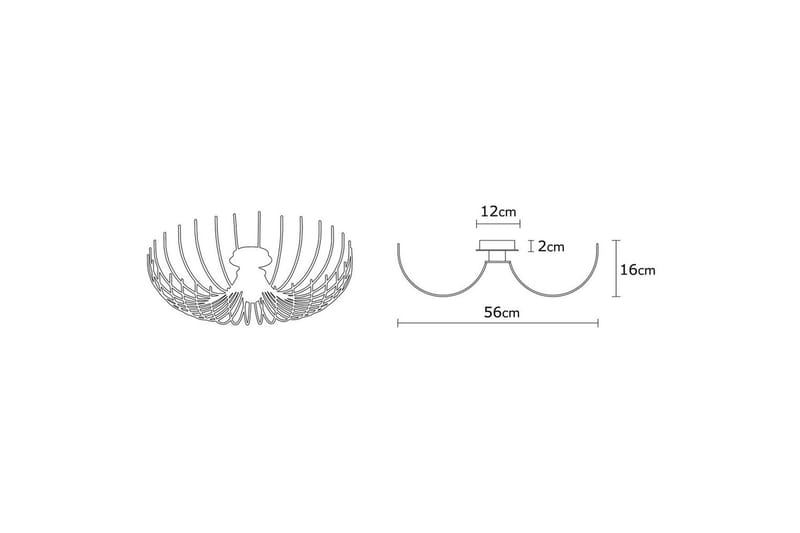 Taklampa Subbersta Svart - Diameter: 56 cm - Belysning - Inomhusbelysning & lampor - Fönsterlampor & fönsterbelysning - Fönsterlampa hängande