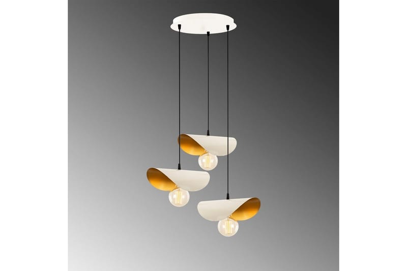 Taklampa Sugana Tre Vit / Rany - Guld/Vit - Belysning - Inomhusbelysning & lampor - Fönsterlampor & fönsterbelysning - Fönsterlampa hängande