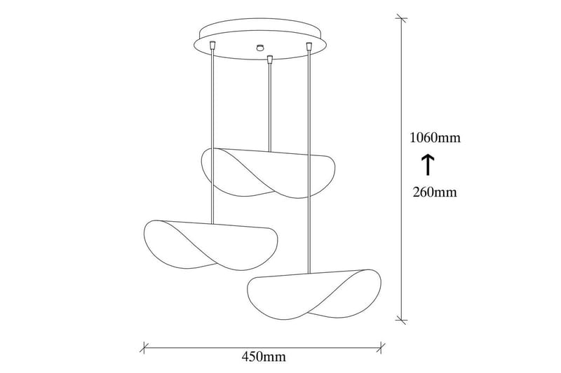 Taklampa Sugana Tre Vit / Rany - Guld/Vit - Belysning - Inomhusbelysning & lampor - Fönsterlampor & fönsterbelysning - Fönsterlampa hängande