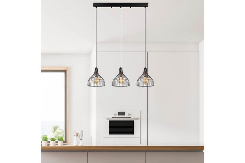 Taklampa Talnor Horizontal Three - Brons/Svart - Belysning - Inomhusbelysning & lampor - Fönsterlampor & fönsterbelysning - Fönsterlampa hängande