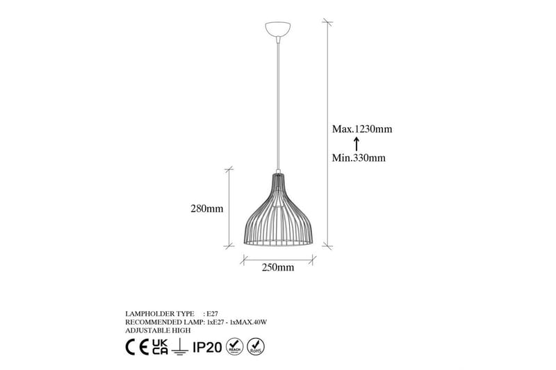 Taklampa Talnor Svart / Antik - Svart / Antik - Belysning - Inomhusbelysning & lampor - Fönsterlampor & fönsterbelysning - Fönsterlampa hängande
