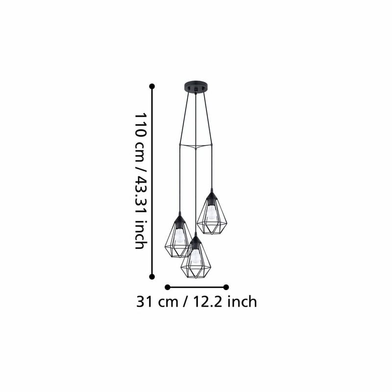 Taklampa Tarbes - 31 cm - Belysning - Inomhusbelysning & lampor - Fönsterlampor & fönsterbelysning - Fönsterlampa hängande