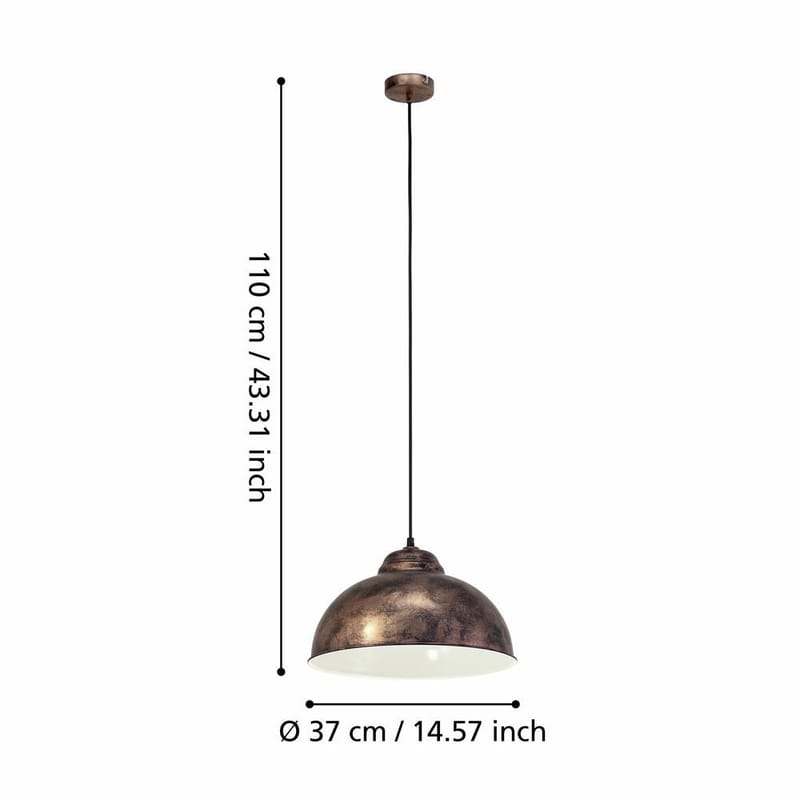 Taklampa Truro - Antikkoppar - Belysning - Inomhusbelysning & lampor - Fönsterlampor & fönsterbelysning - Fönsterlampa hängande