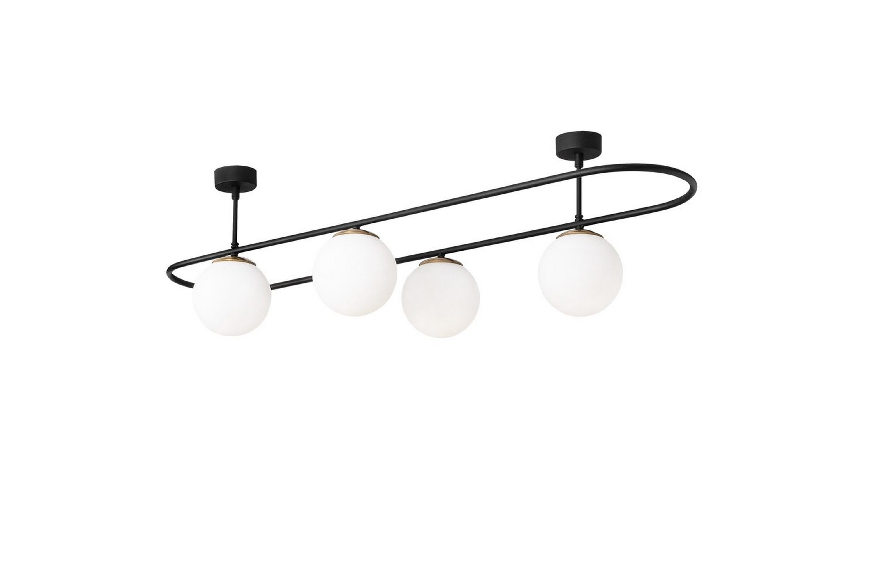 Taklampa Wynel Svart / Vit Fyra uttag - Fyra uttag