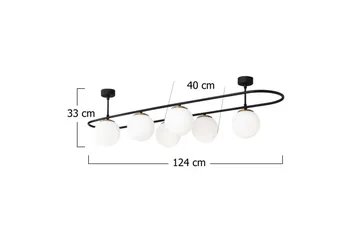 Taklampa Wynel Svart / Vit Sex Socket - Sex Socket - Belysning - Inomhusbelysning & lampor - Fönsterlampor & fönsterbelysning - Fönsterlampa hängande