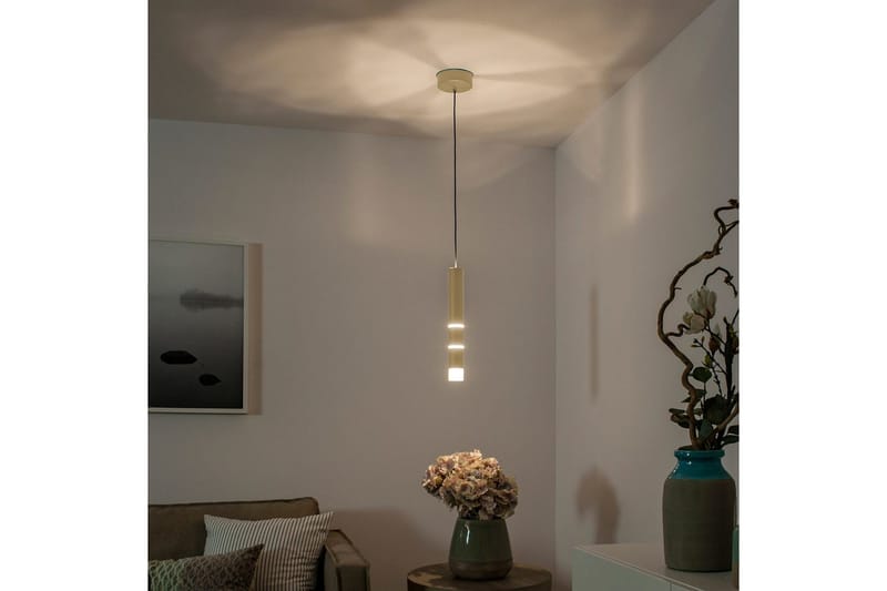 Taklampa Pure Vega - 12x120x12 cm, Matt mässing - Belysning - Inomhusbelysning & lampor - Fönsterlampor & fönsterbelysning - Fönsterlampa hängande