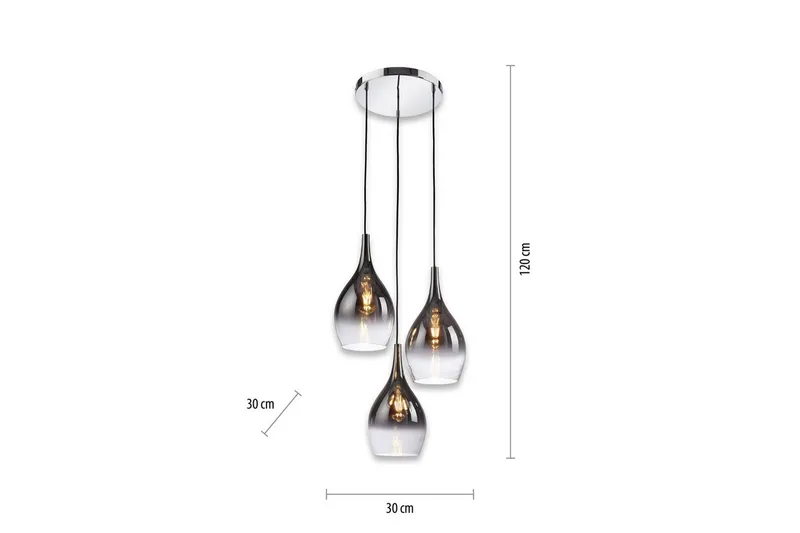 Taklampa Pilua - 43x120x43 cm - Belysning - Inomhusbelysning & lampor - Fönsterlampor & fönsterbelysning - Fönsterlampa hängande