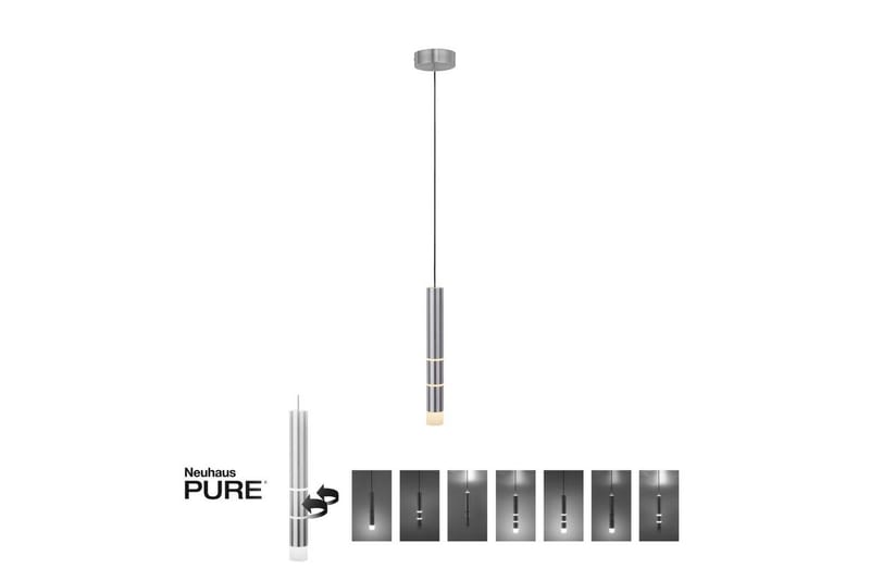 Taklampa Pure Vega - 12x120x12 cm, Aluminium - Belysning - Inomhusbelysning & lampor - Fönsterlampor & fönsterbelysning - Fönsterlampa hängande
