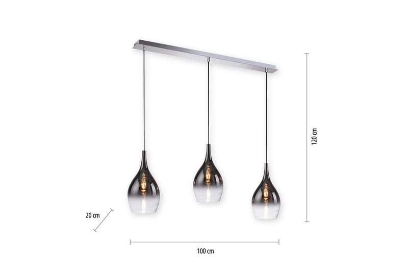 Taklampa Pilua - 20x120x110 cm - Belysning - Inomhusbelysning & lampor - Fönsterlampor & fönsterbelysning - Fönsterlampa hängande